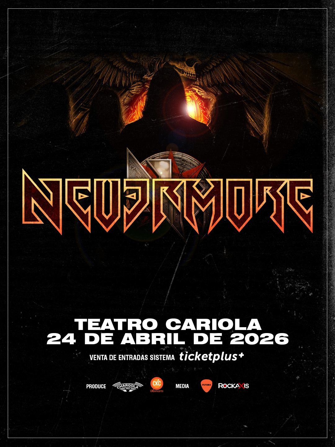 Tras confirmar su regreso a los escenarios, Nevermore debutará en Chile